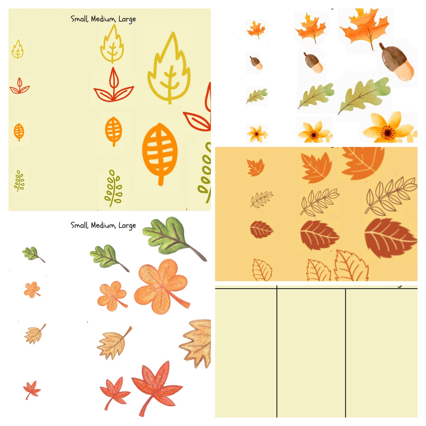 Fall digital download bundle