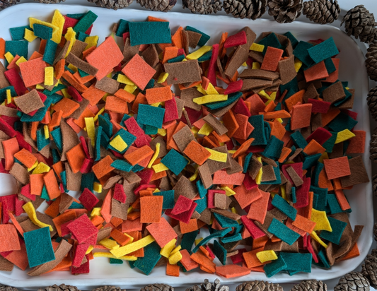 Felt sensory table filler-Fall