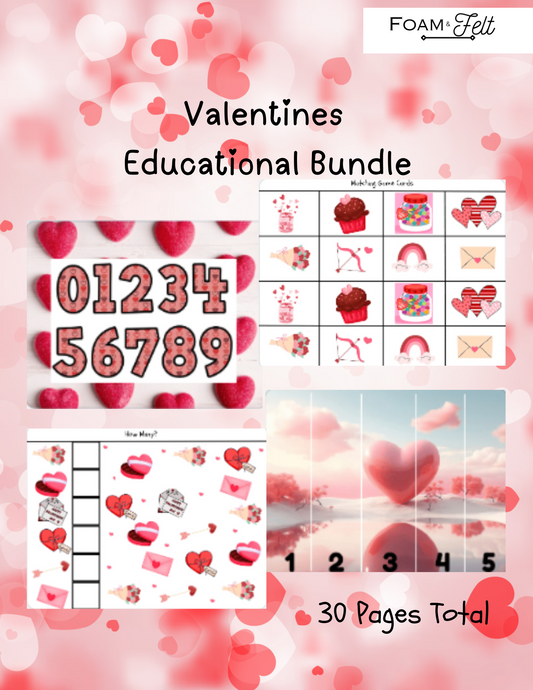 Valentines Educational Digital Download Bundle