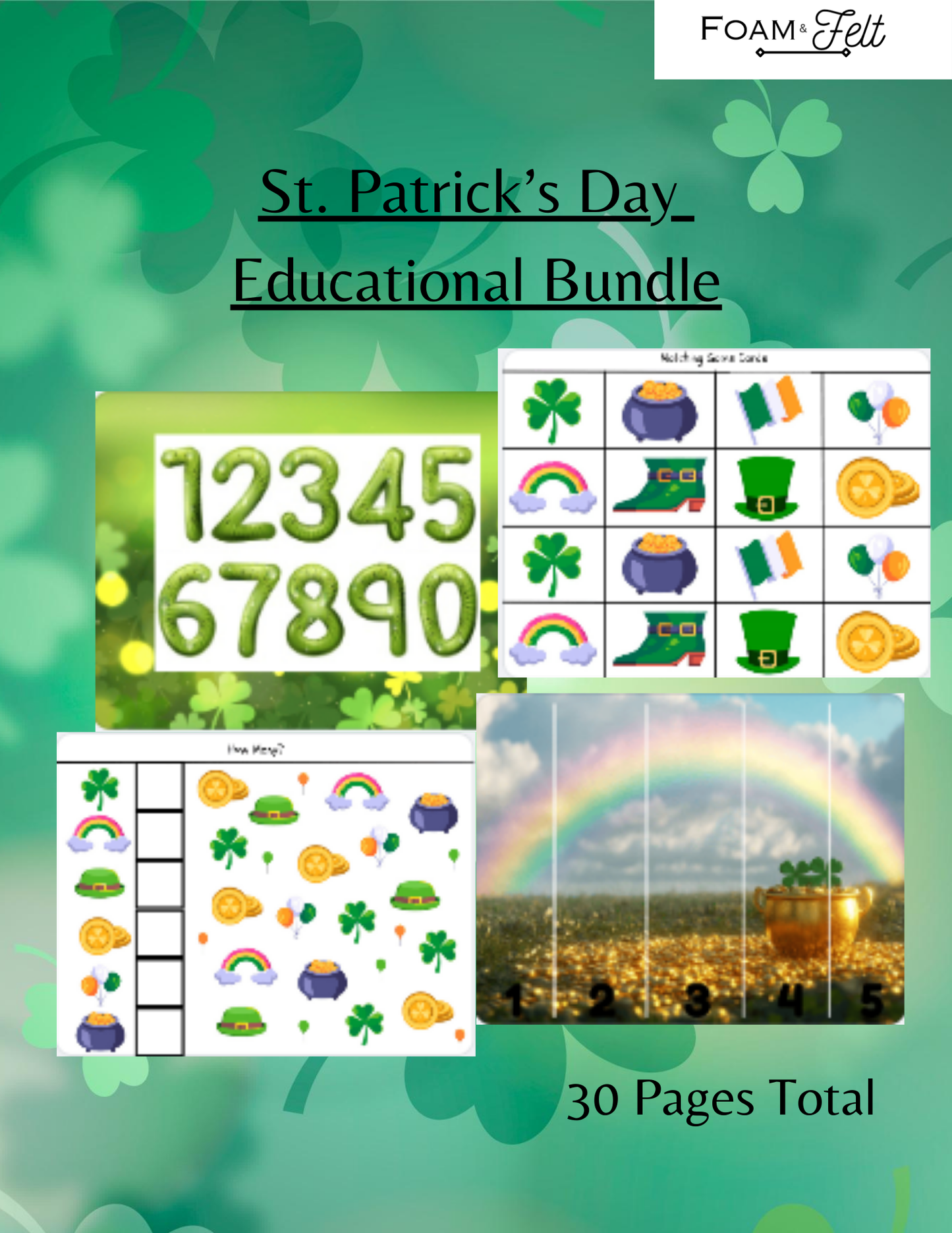 St. Patrick's Day Educational Digital Download Bundle