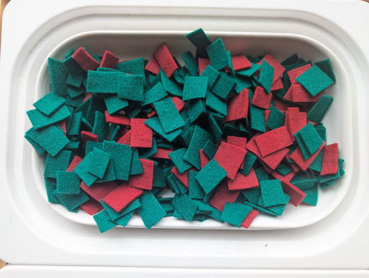 Felt sensory table filler-Christmas