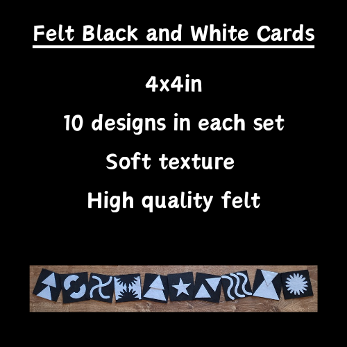 Felt Black and White Cards-Set 3