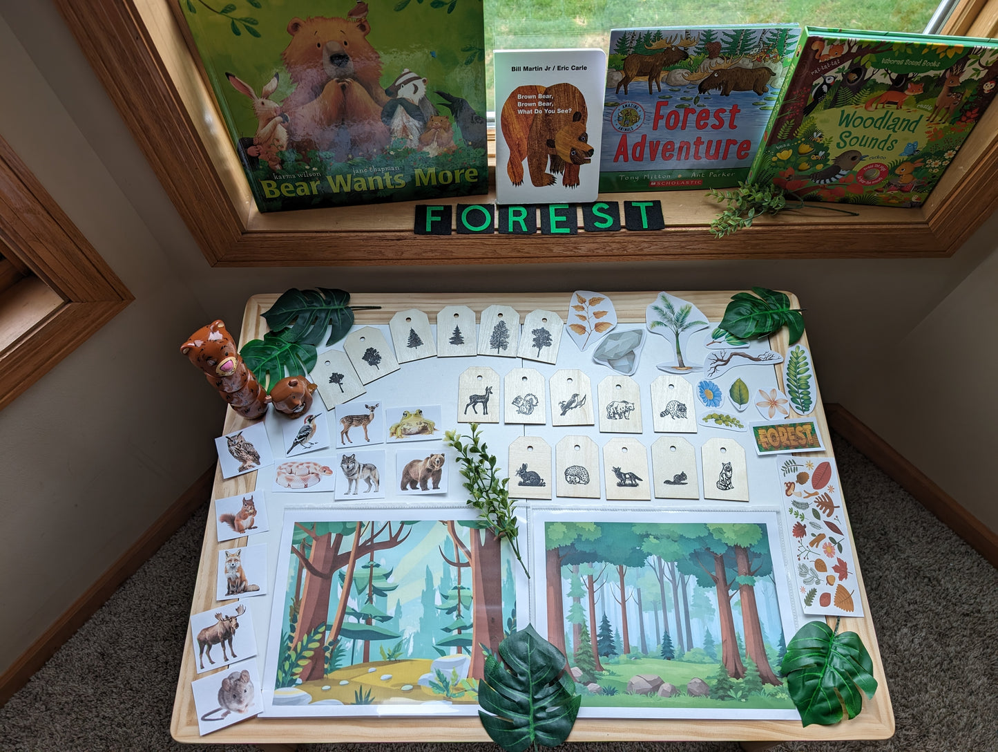 Forest Themed Sensory Table Digital Download