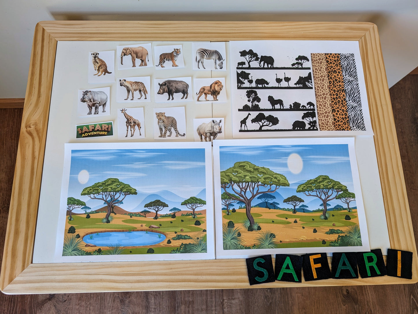 Safari Themed Sensory Table Digital Download