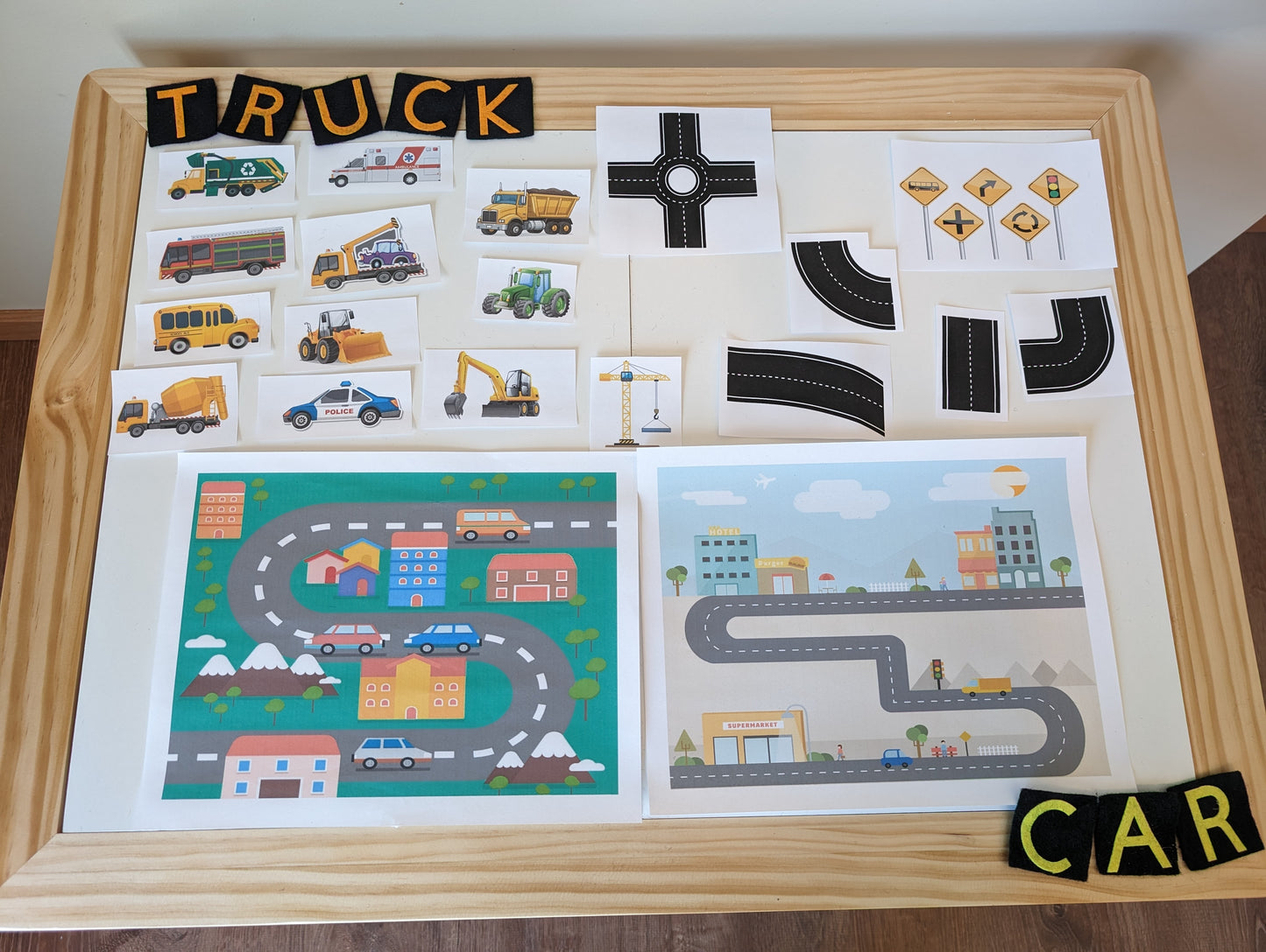 Vehicle Themed Sensory Table Digital Download