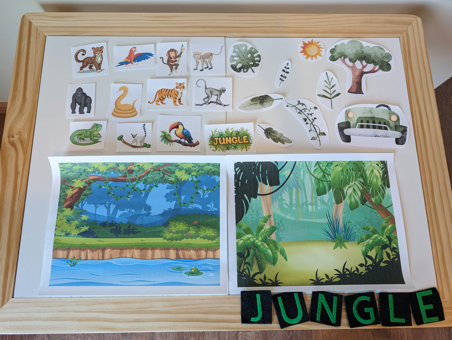 Jungle Themed Sensory Table Digital Download