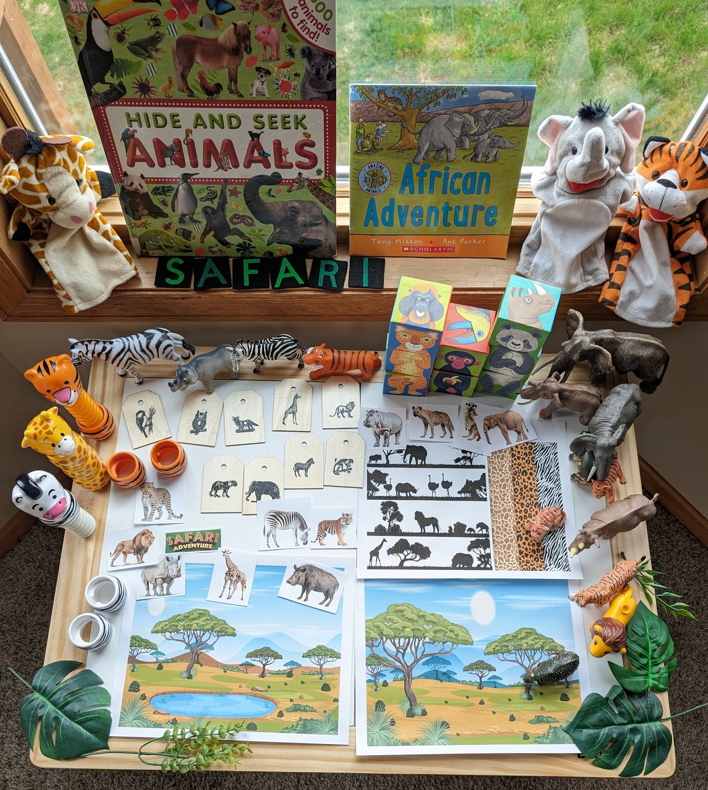 Safari Themed Sensory Table Digital Download