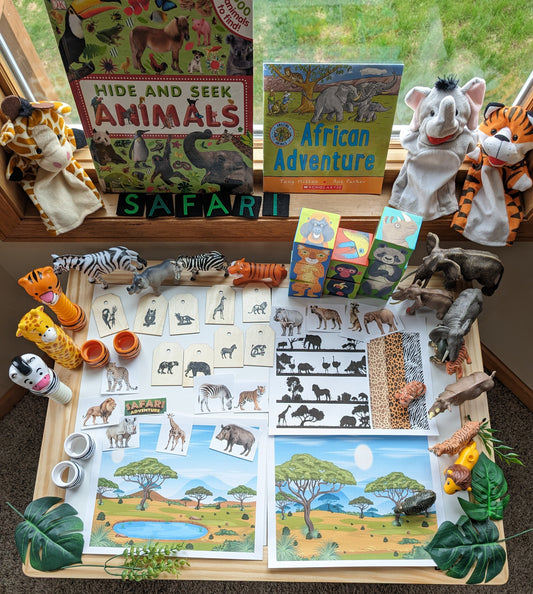 Safari Themed Sensory Table Digital Download