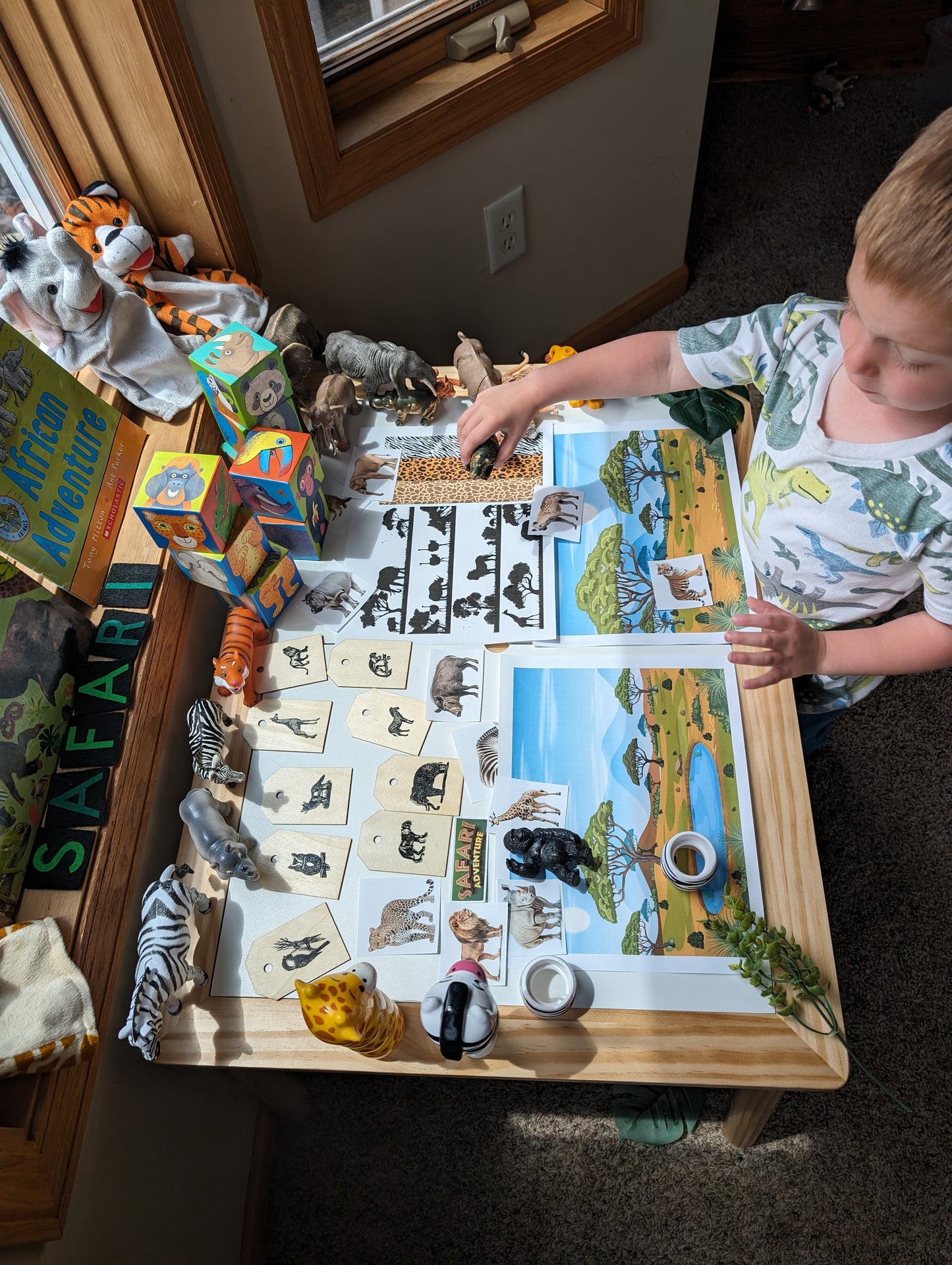 Safari Themed Sensory Table Digital Download