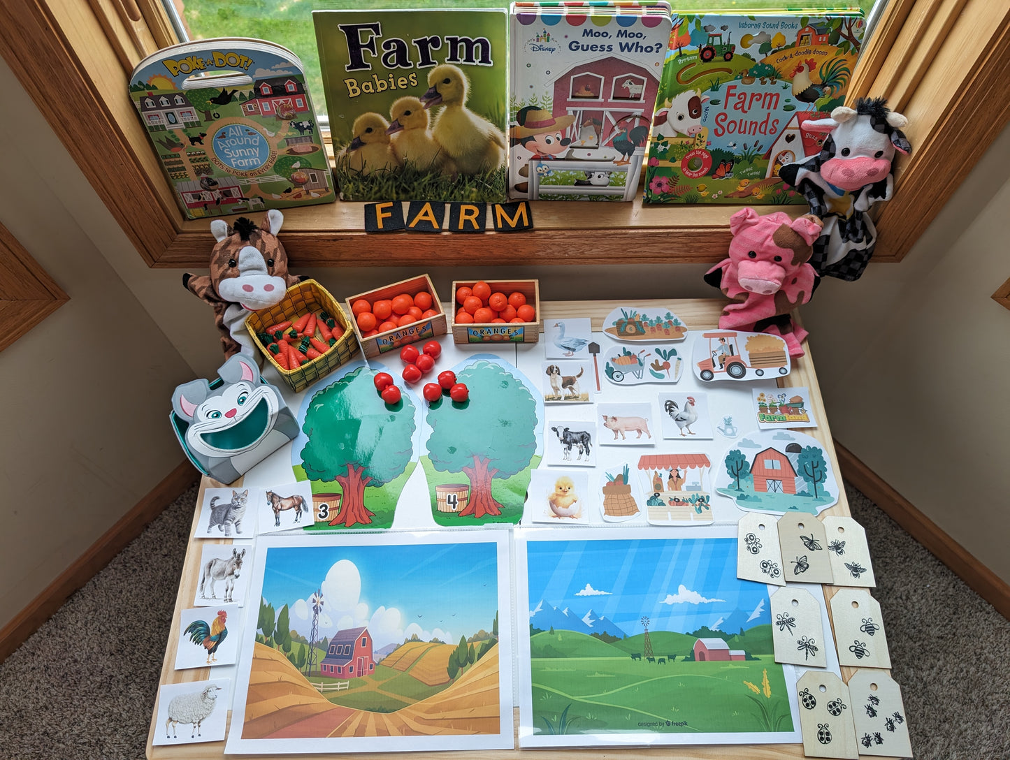 Farm Themed Sensory Table Digital Download