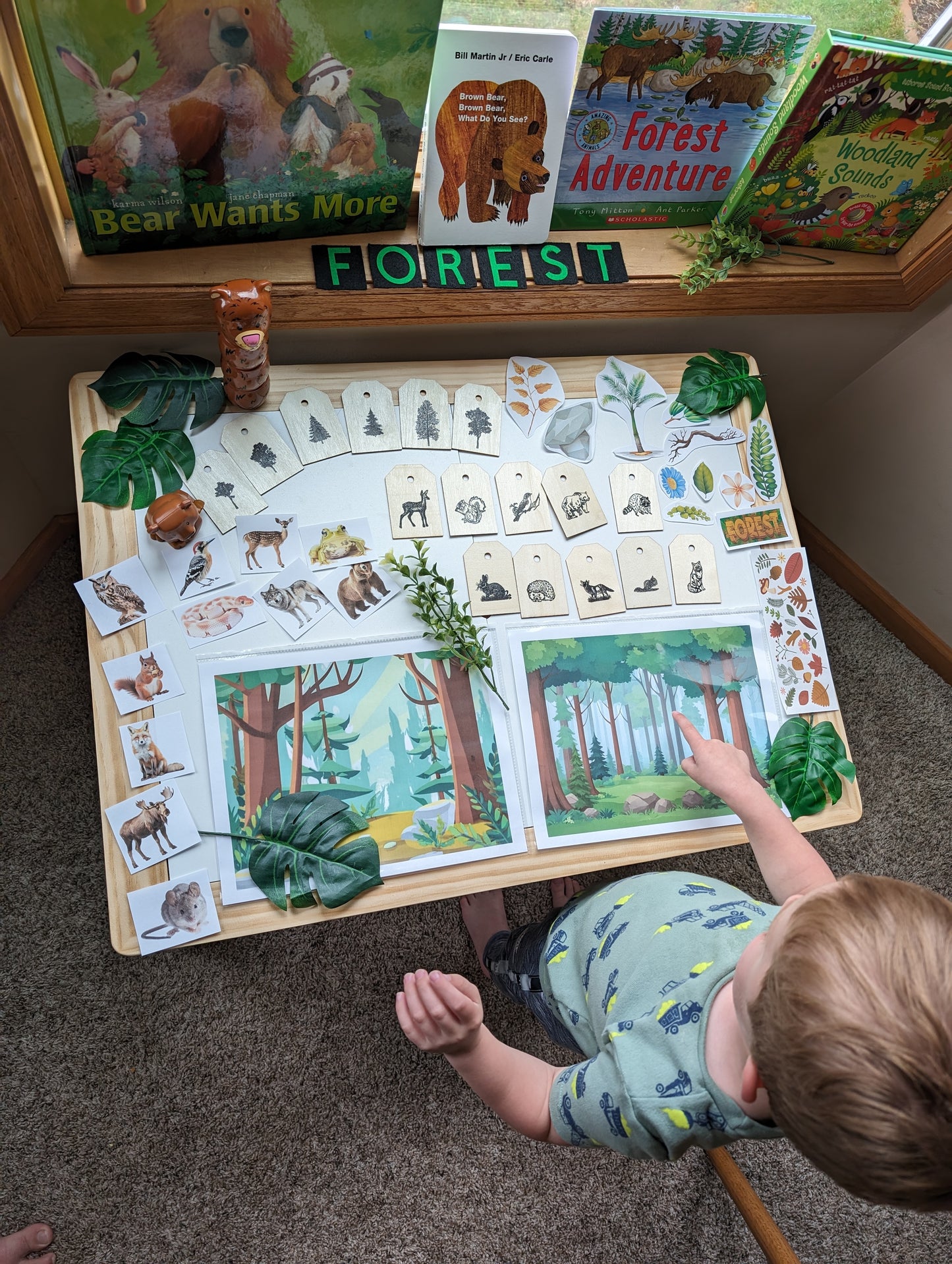 Forest Themed Sensory Table Digital Download