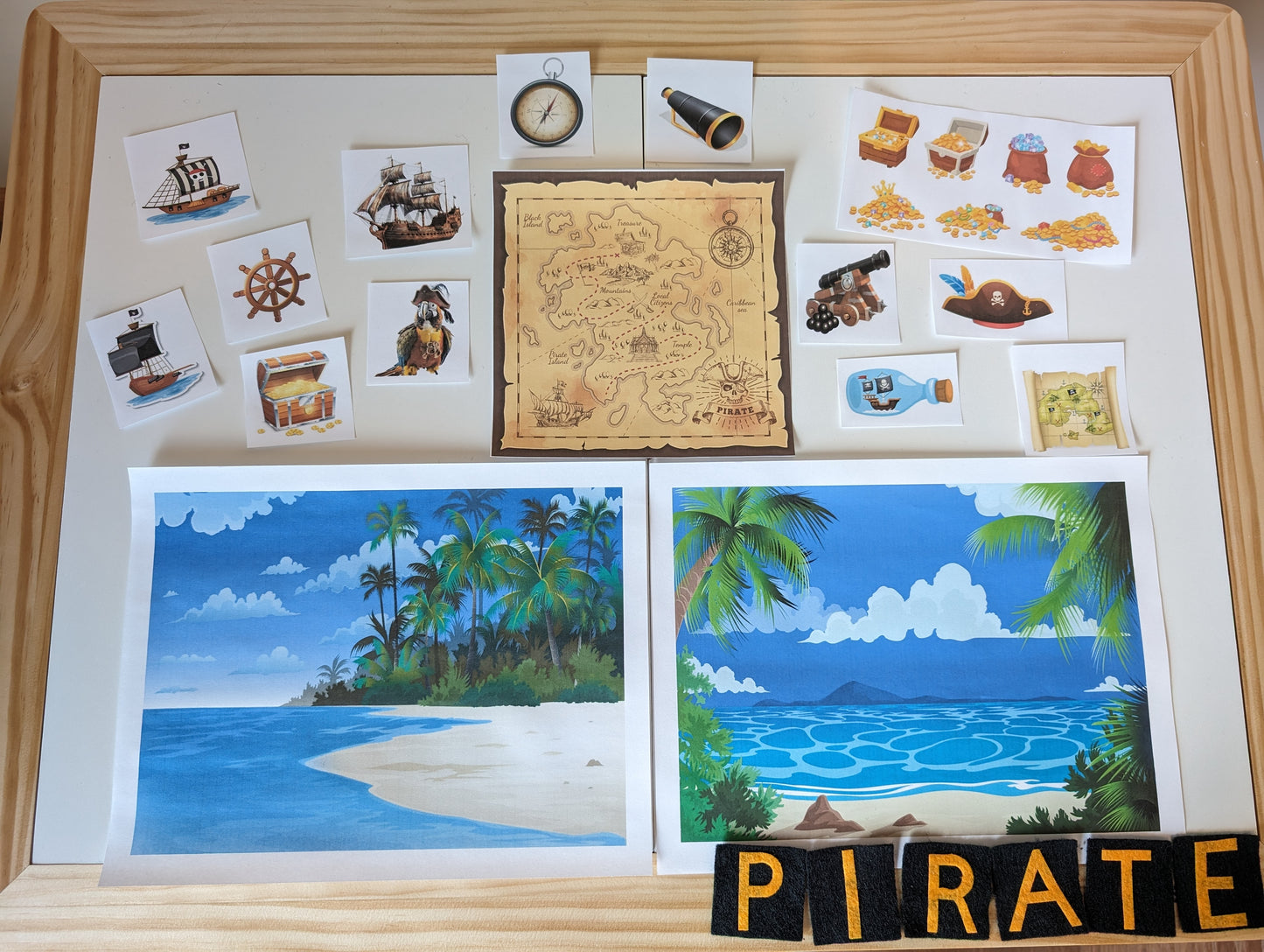 Pirate Themed Sensory Table Digital Download