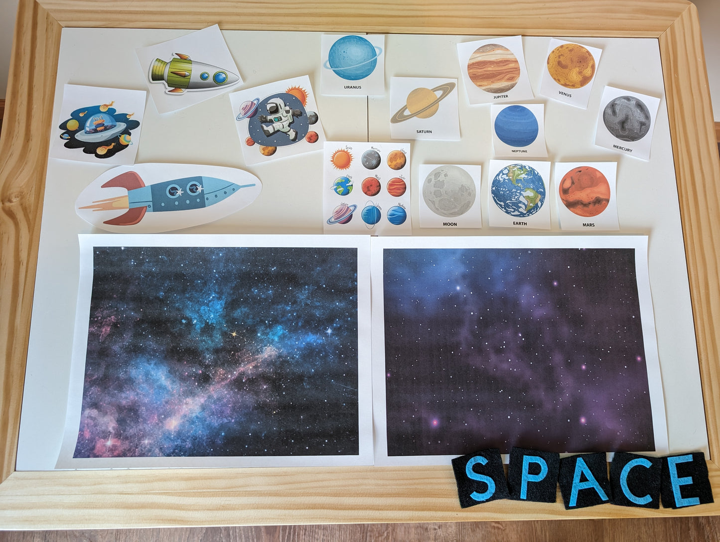 Space Themed Sensory Table Digital Download