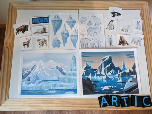 Artic Themed Sensory Table Digital Download