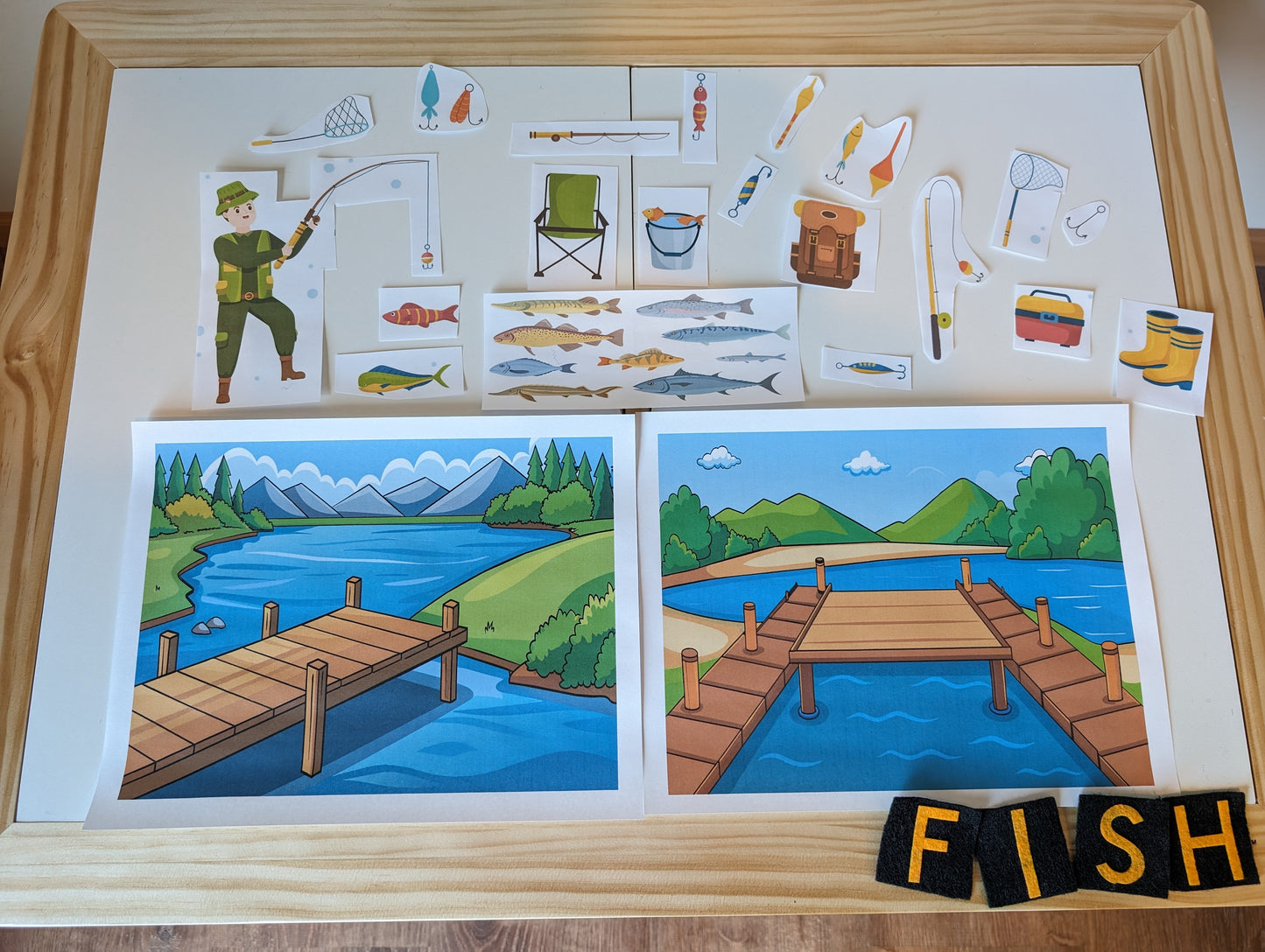 Fishing Themed Sensory Table Digital Download