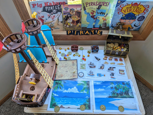 Pirate Themed Sensory Table Digital Download