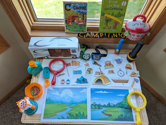 Camping Themed Sensory Table Digital Download