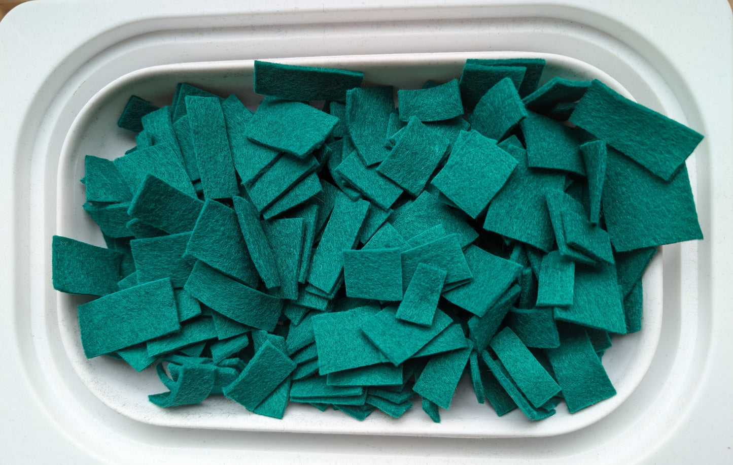 Felt sensory table filler-Green