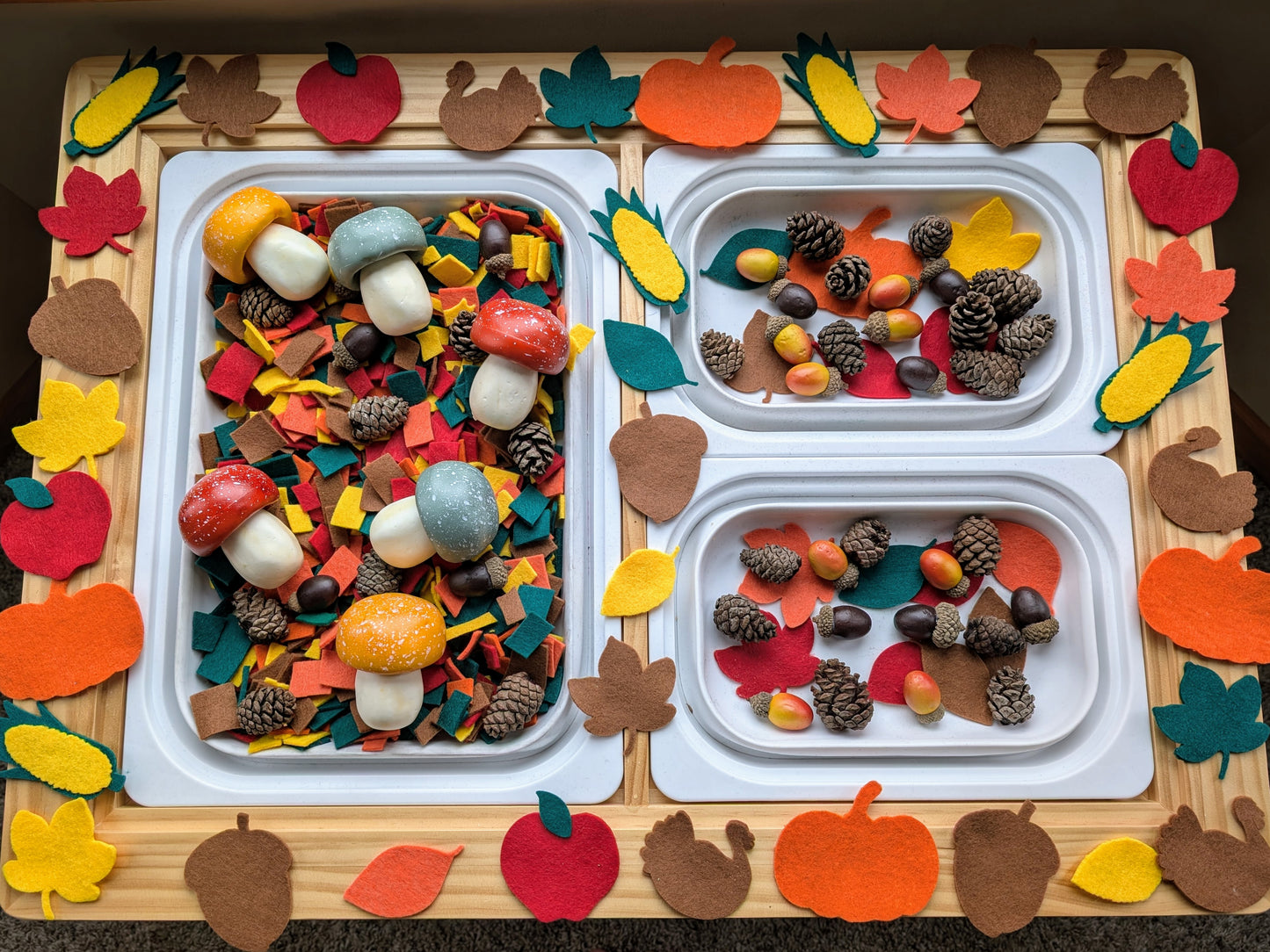 Felt sensory table filler-Fall