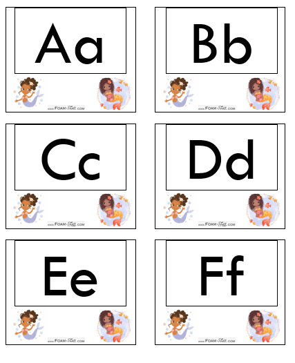 Write the Room-Mermaid-Alphabet Activity Digital Download