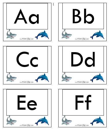 Write the Room-Ocean-Alphabet Activity Digital Download