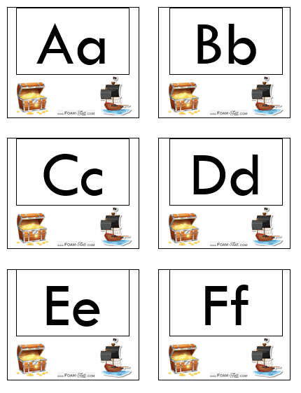 Write the Room-Pirate-Alphabet Activity