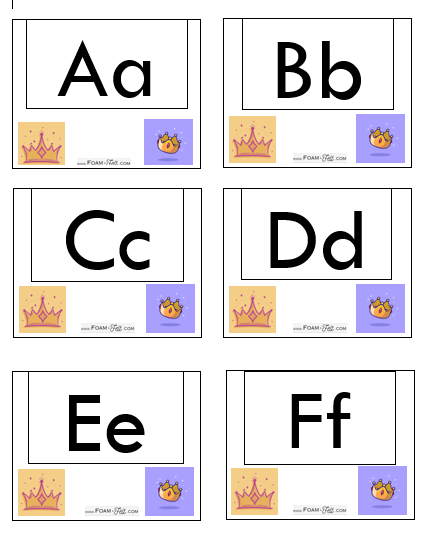 Write the Room-Princess-Alphabet Activity Digital Download