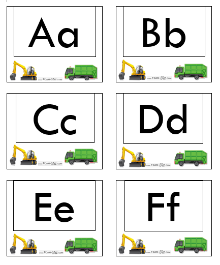 Write the Room-Vehicles-Alphabet Activity Digital Download