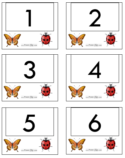 Write the Room-Bugs-Numbers 1-20 Activity Digital Download