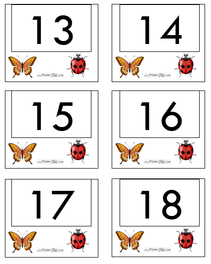 Write the Room-Bugs-Numbers 1-20 Activity Digital Download