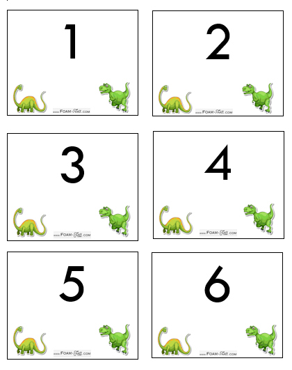 Write the Room-Dinosaur-Numbers 1-20 Activity Digital Download