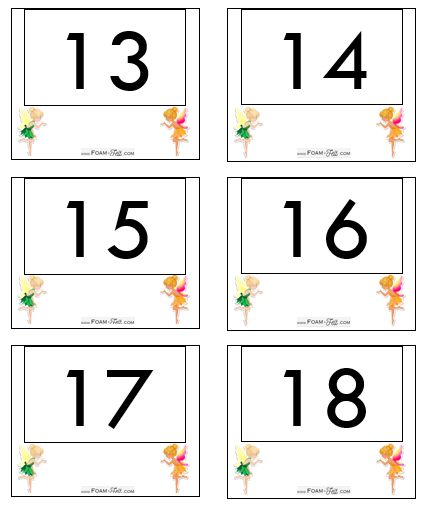 Write the Room-Fairies-Numbers 1-20 Activity Digital Download