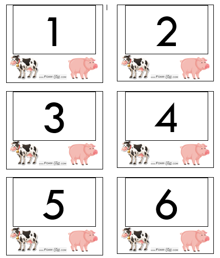 Write the Room-Farm-Numbers 1-20 Activity Digital Download