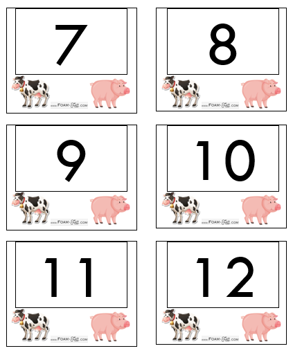 Write the Room-Farm-Numbers 1-20 Activity Digital Download