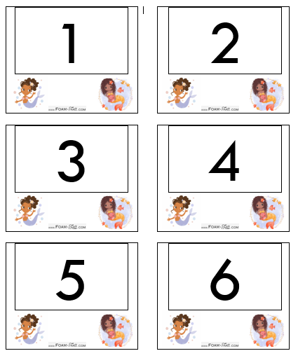 Write the Room-Mermaid-Numbers 1-20 Activity Digital Download