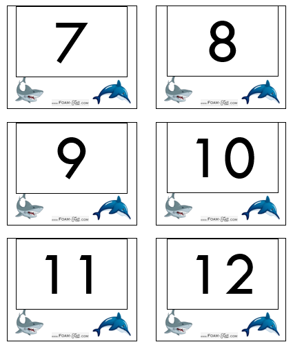 Write the Room-Ocean-Numbers 1-20 Activity Digital Download