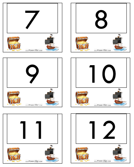 Write the Room-Pirate-Numbers 1-20 Activity Digital Download