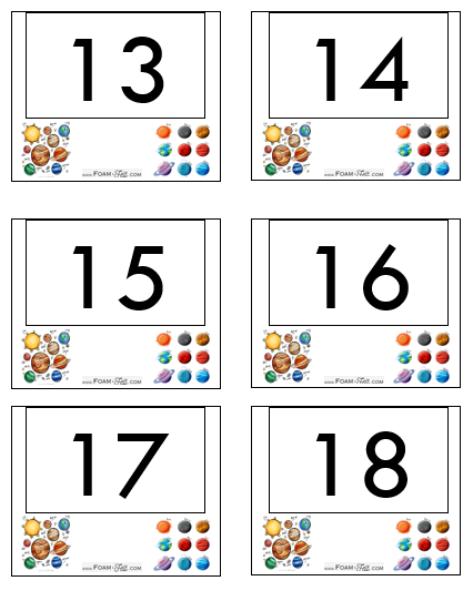 Write the Room-Space-Numbers 1-20 Activity Digital Download