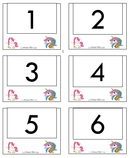 Write the Room-Unicorn-Numbers 1-20 Activity Digital Download