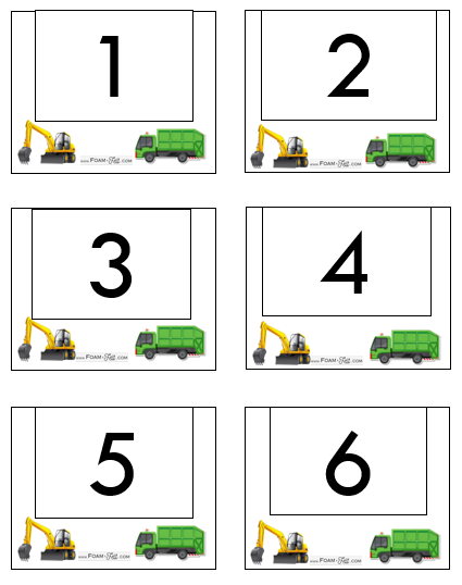 Write the Room-Vehicles-Numbers 1-20 Activity Digital Download