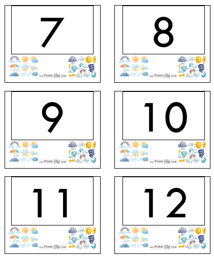 Write the Room-Weather-Numbers 1-20 Activity Digital Download