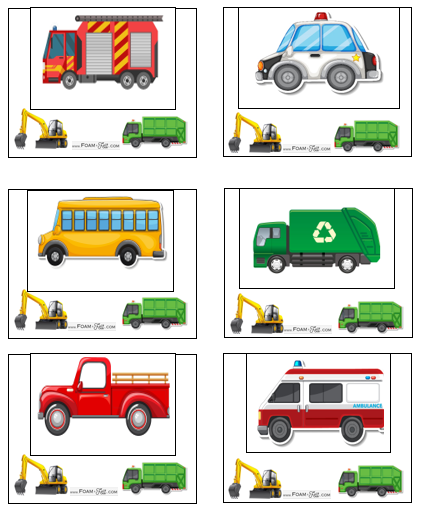 Write the Room-Vehicles-iSpy Picture Activity Digital Download