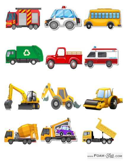 Write the Room-Vehicles-iSpy Picture Activity Digital Download