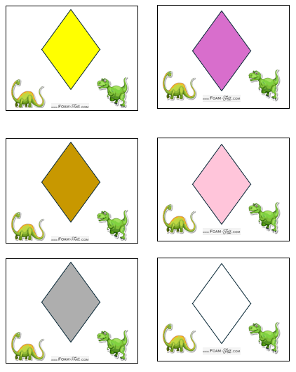 Write the Room-Dinosaur-Colors and Shapes Activity Digital Download