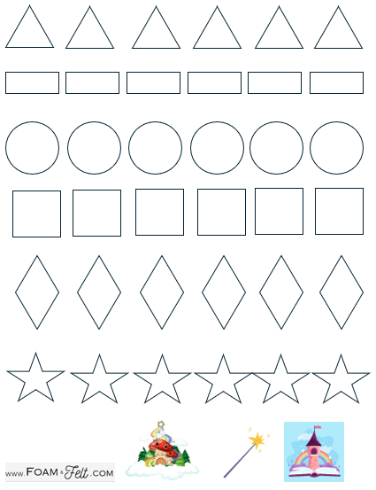 Write the Room-Fairy-Colors and Shapes Activity Digital Download