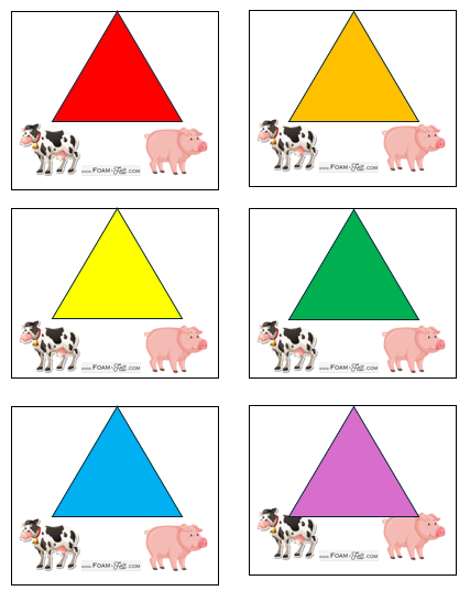 Write the Room-Farm-Colors and Shapes Activity Digital Download