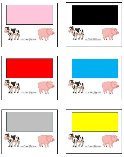 Write the Room-Farm-Colors and Shapes Activity Digital Download