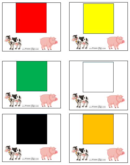 Write the Room-Farm-Colors and Shapes Activity Digital Download