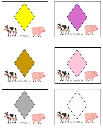 Write the Room-Farm-Colors and Shapes Activity Digital Download