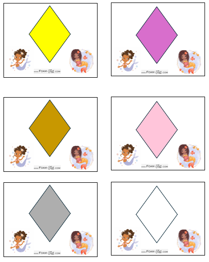 Write the Room-Mermaid-Colors and Shapes Activity Digital Download